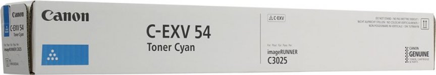Картридж лазерный Canon C-EXV54C/1395C002, голубой, 8500 страниц, оригинальный для Canon iR ADV C3025/C3025i
