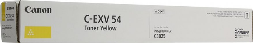 Картридж лазерный Canon C-EXV54Y/1397C002, желтый, 8500 страниц, оригинальный для Canon iR ADV C3025/C3025i