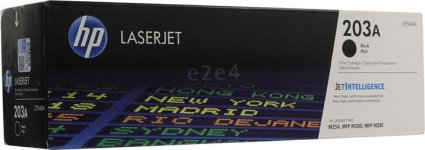 Картридж лазерный HP 203A/CF540A, черный, 1400 страниц, оригинальный для HP Color LJ Pro M254dw/ M254nw/ M280nw/ M281fdn/ M281fdw