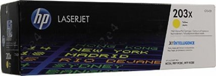 Картридж лазерный HP 203X/CF542X, желтый, 2500 страниц, оригинальный для HP Color LJ Pro M254dw/M254nw/M280nw/M281fdn/M281fdw
