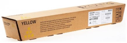 Картридж лазерный Ricoh MPC5502E/842021, желтый, 22500 страниц, оригинальный для Ricoh Aficio MPC4502/C5502
