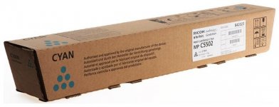 Картридж лазерный Ricoh MPC5502E/842023, голубой, 22500 страниц, оригинальный для Ricoh Aficio MPC4502/C5502