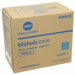 Картридж лазерный Konica Minolta TNP-51C/ A0X5455, голубой, 5000 страниц, оригинальный для Konica Minolta bizhub C3110