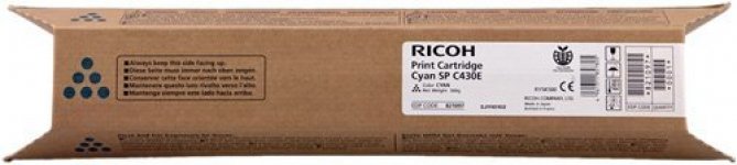 Картридж лазерный Ricoh SPC430E C/821280, голубой, 24000 страниц, оригинальный для Ricoh SPC430DN/C431DN/C440DN