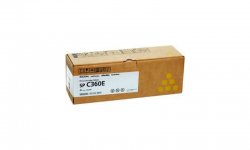 Картридж лазерный Ricoh SPC360E/408191, желтый, 1500 страниц, оригинальный для Ricoh SP C361SFNw