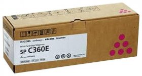Картридж лазерный Ricoh SPC360E/408190, пурпурный, 1500 страниц, оригинальный для Ricoh SP C360DNw/C360SNw/C360SFNw/C361SFNw