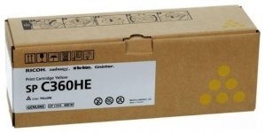 Картридж лазерный Ricoh SPC360HE/408187, желтый, 5000 страниц, оригинальный для Ricoh SPC360/361
