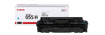 Картридж лазерный Canon 055HC/3019C002, голубой, 5900 страниц, оригинальный для Canon LBP66x/MF74x