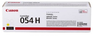Картридж лазерный Canon 054HY/3025C002, желтый, 2300 страниц, оригинальный для Canon LBP62x/MF64x