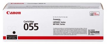 Картридж лазерный Canon 055BK/3016C002, черный, 2300 страниц, оригинальный для Canon LBP66x/MF74x