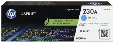 Картридж лазерный HP 230A/W2301A, голубой, 1800 страниц, оригинальный для HP LJ 4203dn/LJ 4203dw/LJ 4303dw/LJ 4303fdn/LJ 4303fdw с чипом