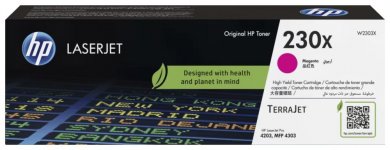 Картридж лазерный HP 230X/W2303X, пурпурный, 5500 страниц, оригинальный для HP LJ 4203dn/LJ 4203dw/LJ 4303dw/LJ 4303fdn/LJ 4303fdw с чипом