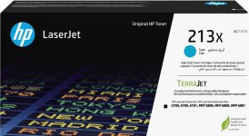 Картридж лазерный HP 213X/W2131X, голубой, 6000 страниц, оригинальный для HP 5700dn/5800dn/5800f/5800zf/6700dn/6800dn