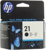Картридж струйный HP 21 (C9351AE), черный, оригинальный, ресурс 190 страниц для HP HP Officejet J3680 / 4355, HP Deskjet D2360 / D2460 / F2180 / F380 / F4180 / D1530 / 3940, HP PSC 1410