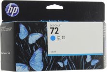 Картридж струйный HP 72 (C9371A), голубой, оригинальный, объем 130 мл для HP HP Designjet T1100 / T610 / T1200 / T1300 / T620 / T770 / T790 / T1120 / T2300 / T795