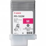 Картридж струйный Canon PFI-102M (0897B001), пурпурный, оригинальный, объем 130 мл, ресурс 120 страниц для Canon imagePROGRAF iPF500/iPF510/iPF600/iPF605/iPF610/iPF700/iPF710/iPF720