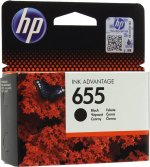 Картридж струйный HP 655 (CZ109AE), черный, оригинальный, ресурс 550 страниц для HP HP Deskjet Ink Advantage 3525 / 4615 / 4625 / 5525 / 6525