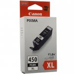 Картридж струйный Canon PGI-450PGBK XL (6434B001), черный, оригинальный, объем 22 мл, ресурс 620 страниц для Canon Canon PIXMA-iP7240 / iP8740 / iX6840 / MG5440 / MG5640 / MG6340 / MG6440 / MG6640 / MG7140 / MG7540 / MX924