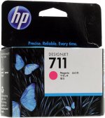 Картридж струйный HP 711 (CZ131A), пурпурный, оригинальный, объем 29 мл для HP Designjet T120/T520