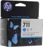 Комплект картриджей струйный HP 711 (CZ134A), голубой, оригинальный, объем 29 мл, 3 шт. для HP Designjet T120/T520
