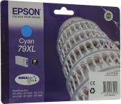 Картридж струйный Epson T7902 (C13T79024010), голубой, оригинальный, ресурс 2000 страниц для Epson Epson WorkForce Pro WF-5110DW / WF-5620DWF