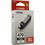 Картридж струйный Canon PGI-470PGBK XL (0321C001), черный, оригинальный, объем 22 мл, ресурс 500 страниц для Canon Canon PIXMA-MG5740 / MG6840 / MG7740