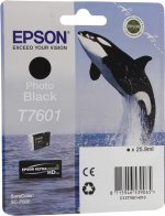 Картридж струйный Epson T7601 (C13T76014010), фото черный, оригинальный, ресурс 1100 страниц для Epson Epson SureColor SC-P600