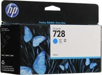 Картридж струйный HP 728 (F9J67A), голубой, оригинальный, объем 130 мл для HP HP DesignJet T730 / T830 36-in Multifunction Printer