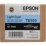 Картридж струйный Epson T8505 (C13T850500), светло-голубой, оригинальный, объем 80 мл для Epson Epson SureColor SC-P800