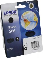 Картридж струйный Epson T266 (C13T26614010), черный, оригинальный, ресурс 250 страниц для Epson Epson WorkForce WF-100W