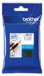 Картридж струйный Brother LC3617C (LC3617C), голубой, оригинальный, ресурс 550 страниц для Brother MFC-J3530DW/J3930DW