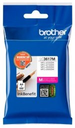 Картридж струйный Brother LC3617M (LC3617M), пурпурный, оригинальный, ресурс 550 страниц для Brother MFC-J3530DW/J3930DW