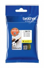 Картридж струйный Brother LC3617Y (LC3617Y), желтый, оригинальный, ресурс 550 страниц для Brother MFC-J3530DW/J3930DW