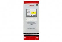Картридж струйный Canon PFI-320 (2893C001), желтый, оригинальный, объем 300 мл для Canon imagePROGRAF TM-200/205/300/305