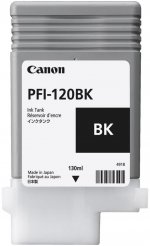 Картридж струйный Canon PFI-120BK (2885C001), черный, оригинальный, объем 130 мл для Canon imagePROGRAF GP-200/GP-300/TM-200/TM-205/TM-300/TM-305/TM-350