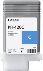 Картридж струйный Canon PFI-120C (2886C001), голубой, оригинальный, объем 130 мл для Canon imagePROGRAF TM-350/imagePROGRAF GP-200/GP-300/TM-200/TM-205/TM-300/TM-305/TM-350