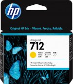 Картридж струйный HP 712 (3ED69A), желтый, оригинальный, объем 29 мл для HP DJ T230/T630/T650/Studio