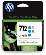 Картридж струйный HP 712 (3ED77A), голубой, оригинальный, объем 29 мл, 3 шт. для HP DesignJet T210/T230/ T250/T630/T650, DesignJet Studio