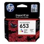 Картридж струйный HP 653 (3YM74AE), многоцветный, оригинальный, объем 5 мл, ресурс 200 страниц для HP DeskJet Plus Ink Advantage 6075/6475