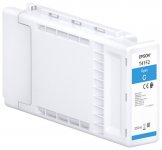 Картридж струйный Epson T41F2 (C13T41F240), голубой, оригинальный, объем 350 мл для Epson SureColor SC-T3400/SC-T3400N/SC-T3405/SC-T3405N/SC-T5400/SC-T5400M/SC-T5405