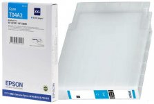Картридж струйный Epson T04A2 (C13T04A240/C13T04A24N), голубой, оригинальный, объем 69 мл, ресурс 8000 страниц для Epson WorkForce WF-C8190DW WF-C8190, WF-C8690 DWF