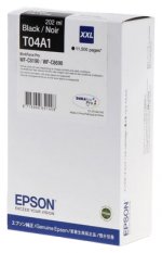 Картридж струйный Epson T04A1 (C13T04A140/C13T04A14N), черный, оригинальный, объем 202 мл, ресурс 11500 страниц для Epson WorkForce WF-C8190DW WF-C8190, WF-C8690 DWF