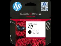 Картридж струйный HP 47 (6ZD21AE), черный, оригинальный, ресурс 1300 страниц для HP DJ Ink Advantage 4800