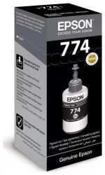 Картридж струйный Epson T7741S (C13T774198), черный, оригинальный, объем 140 мл, ресурс 6000 страниц для Epson M100/105/200