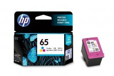 Картридж струйный HP №65 (N9K01AA), голубой/пурпурный/желтый, оригинальный, ресурс 100 страниц для HP Deskjet 2624/ 2652/ 2655/ 3722/ 3752 /3755/ 3758
