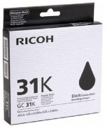 Картридж струйный Ricoh GC 31K (405688), черный, оригинальный, ресурс 1920 страниц для Ricoh GX e2600/GX e3300N/GX e3350N/GX e5550N/GX e7700N
