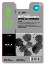 Картридж струйный Cactus CS-C4844 (10), черный, совместимый, 72 мл, для HP 2500cm, 100plus / 500plus / 500 / 800 / 815 MFP / 820 MFP, CAD / GA, 2000 / 2500, 1000 / 1100 / 1200 / 2300 / 2800