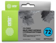 Картридж струйный Cactus CS-C9403 (72), черный матовый, совместимый, 130 мл, для HP T1100 / T610 / T1200 / T1300 / T620 / T770 / T790 / T1120 / T2300 / T795