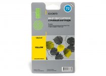 Картридж струйный Cactus CS-C9373 (72), желтый, совместимый, 130 мл, для HP T1100 / T610 / T1200 / T1300 / T620 / T770 / T790 / T1120 / T2300 / T795