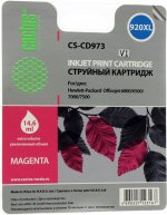 Картридж струйный Cactus CS-CD973 (920XL), пурпурный, совместимый, 11 мл, для HP OJ 6500 / 6000 / 7000 / 7500